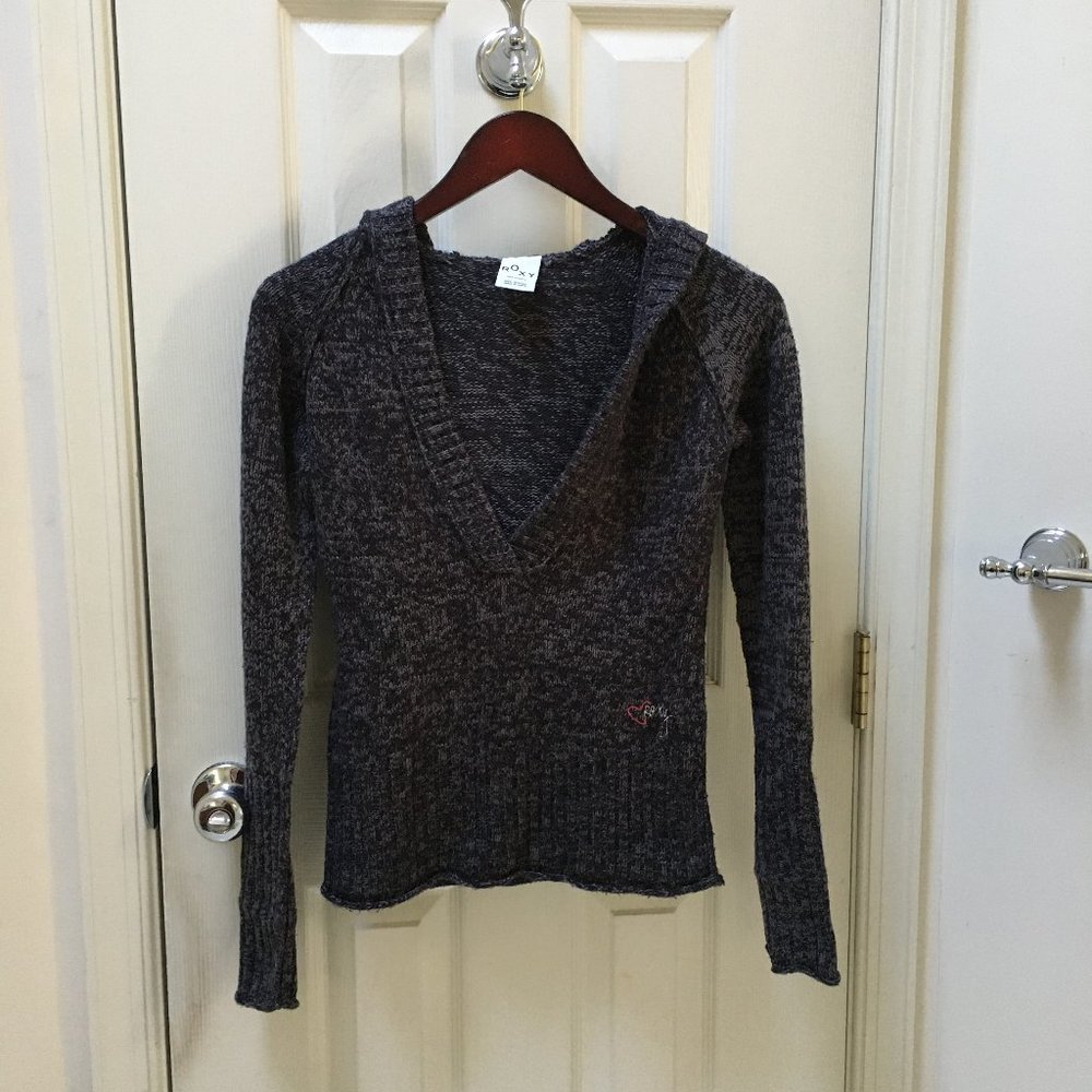 ROXY hooded knit sweater size XS